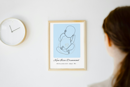 Baby Boy Sketch Decor